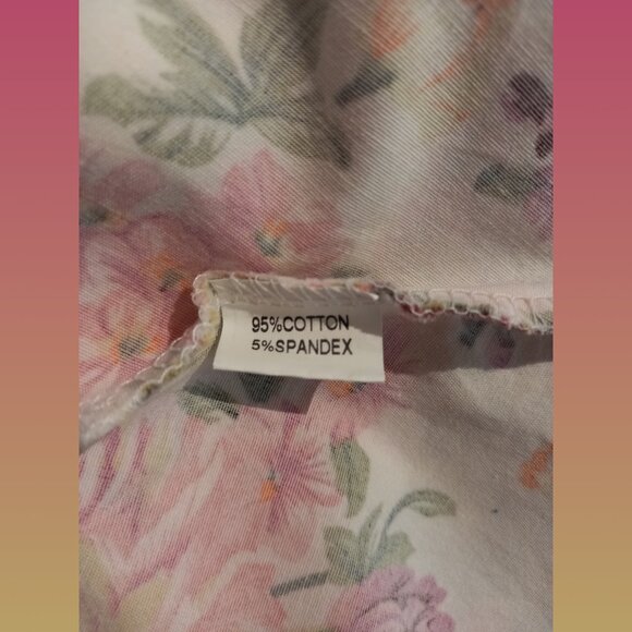 1950s Swing Floral Sleeveless A-Line Dress Size Large - Picture 5 of 6